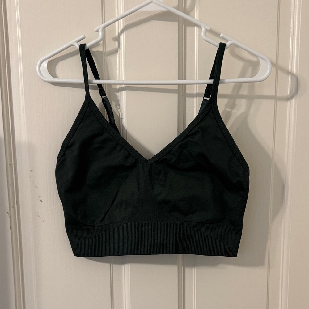 Balance Athletica Dark Green Sports Bra